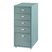 ROLLCONTAINER Kökar - Mintgrün, Metall (28/69/41cm) - [en.casa]