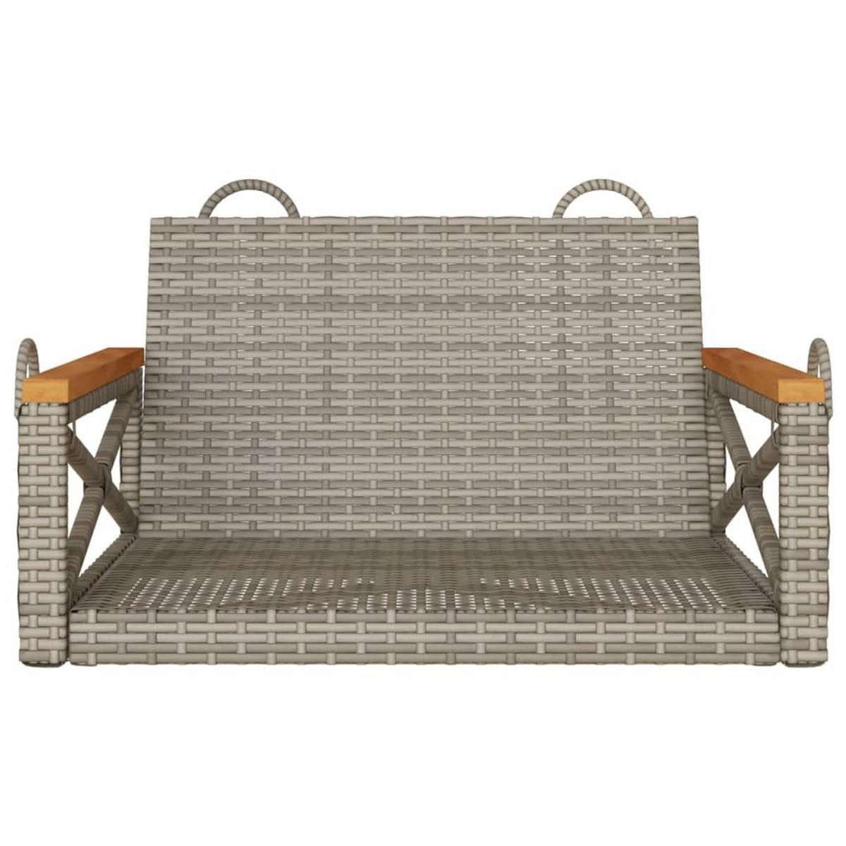 HÄNGESESSEL Grau 63x62x40 cm Poly Rattan - Grau, Kunststoff (63/40/62cm) - furnicato