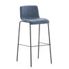 BARHOCKER Stoff Blau - Blau/Schwarz, Textil/Metall (43/100/48cm) - CLP