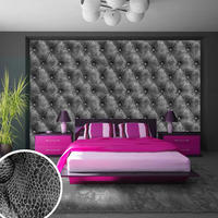 VLIESTAPETE Schwarz 150/105 cm - Schwarz/Grau, Textil (150/1cm) - KUNSTLOFT