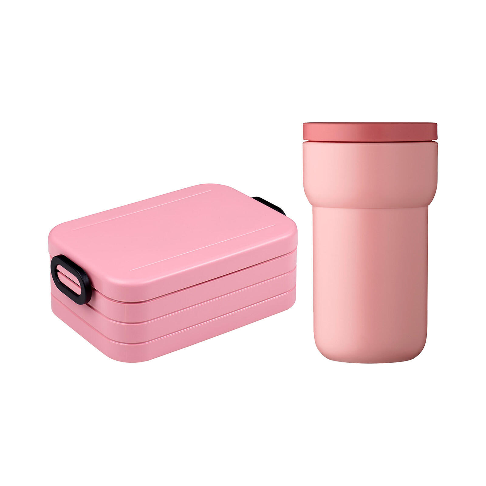 LUNCHSET KAFFEE Ellipse + TAB Nordic Pink - Pink, Kunststoff (1/1/1cm) - Mepal