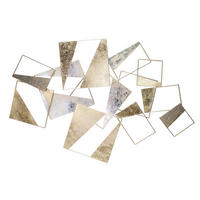 WANDDEKO Grau 100/70 cm - Braun/Grau, Metall (1.94/70/4cm) - KUNSTLOFT