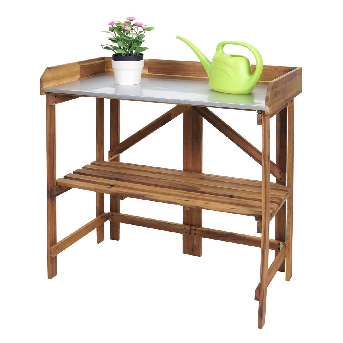 PFLANZTISCH Braun - Braun, Holz (44/86/89cm) - MCW