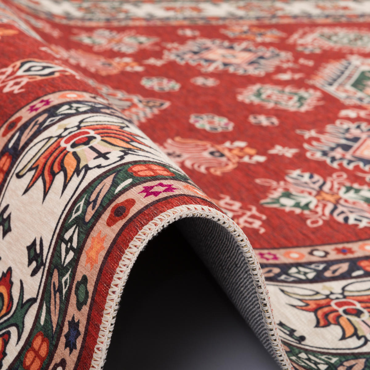 LUXUS ORIENT TEPPICH PRIMUS BORDÜRE - Rot, Textil (160/230cm) - Pergamon