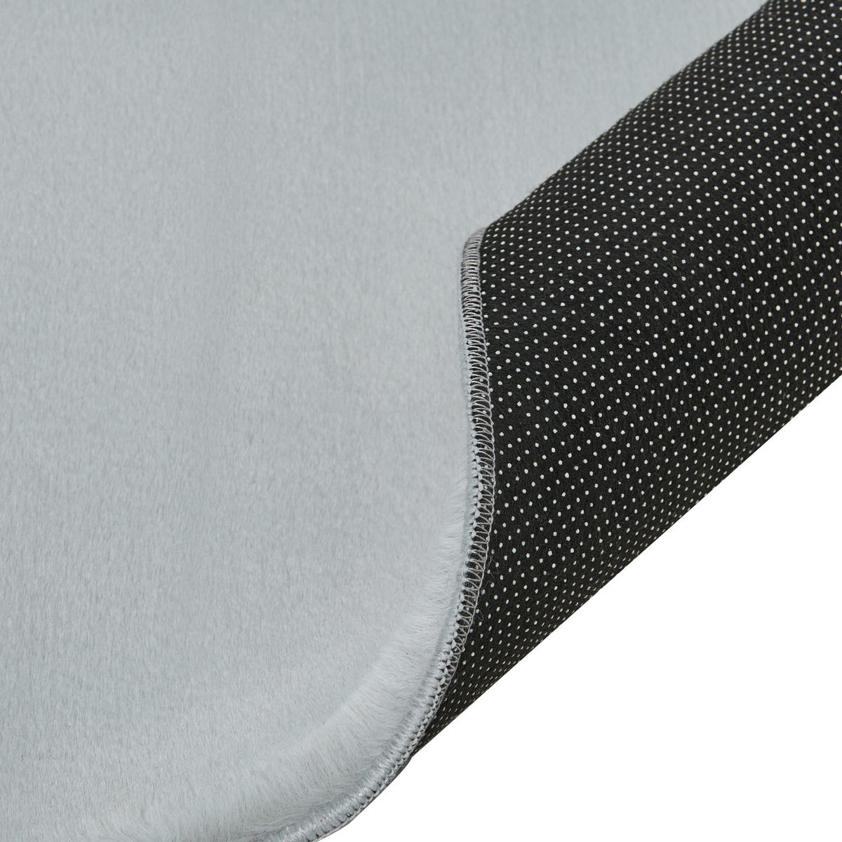 TEPPICH Hellgrau 80/300 cm Dawa - Hellgrau/Grau, Kunststoff (80/300cm) - Beliani