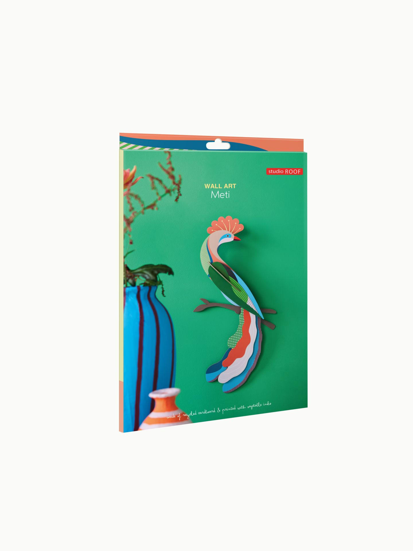 WANDDEKO Regenbogen-Majestät 5/16.5 cm - Multicolor, Wellpappe (5/16.5/34cm) - KUNSTLOFT