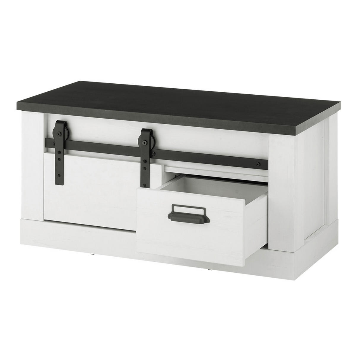 KOMMODE Shelton-61 - Weiß, Holzwerkstoff (93/46/43cm) - Lomado