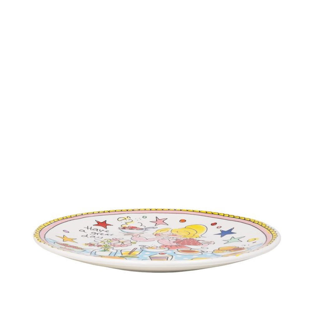 FRÜHSTÜCKSTELLER Toller Tag in Bunt - 22cm - Multicolor, Keramik (21.8/21.8/2.5cm) - Blond Amsterdam