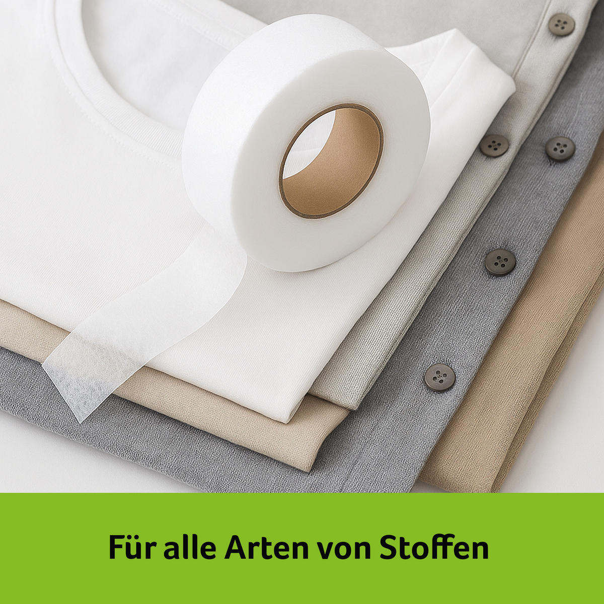 BÜGELBAND zum Säumen ohne Nähen 5m x 3cm - Weiß, Textil (3/500cm) - Bestlivings