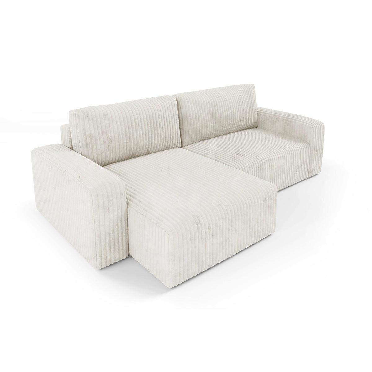 ECKSOFA Angela 3 Sitzplätze Weiß - Weiß, Holz (252/149cm) - Petits-meubles