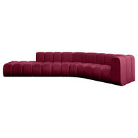 ECKSOFA modulares Sofa Tilmo-L1 - 399x194x70 cm Bordeauxrot - Bordeaux, Holzwerkstoff/Textil (399/194cm) - ALTDECOR