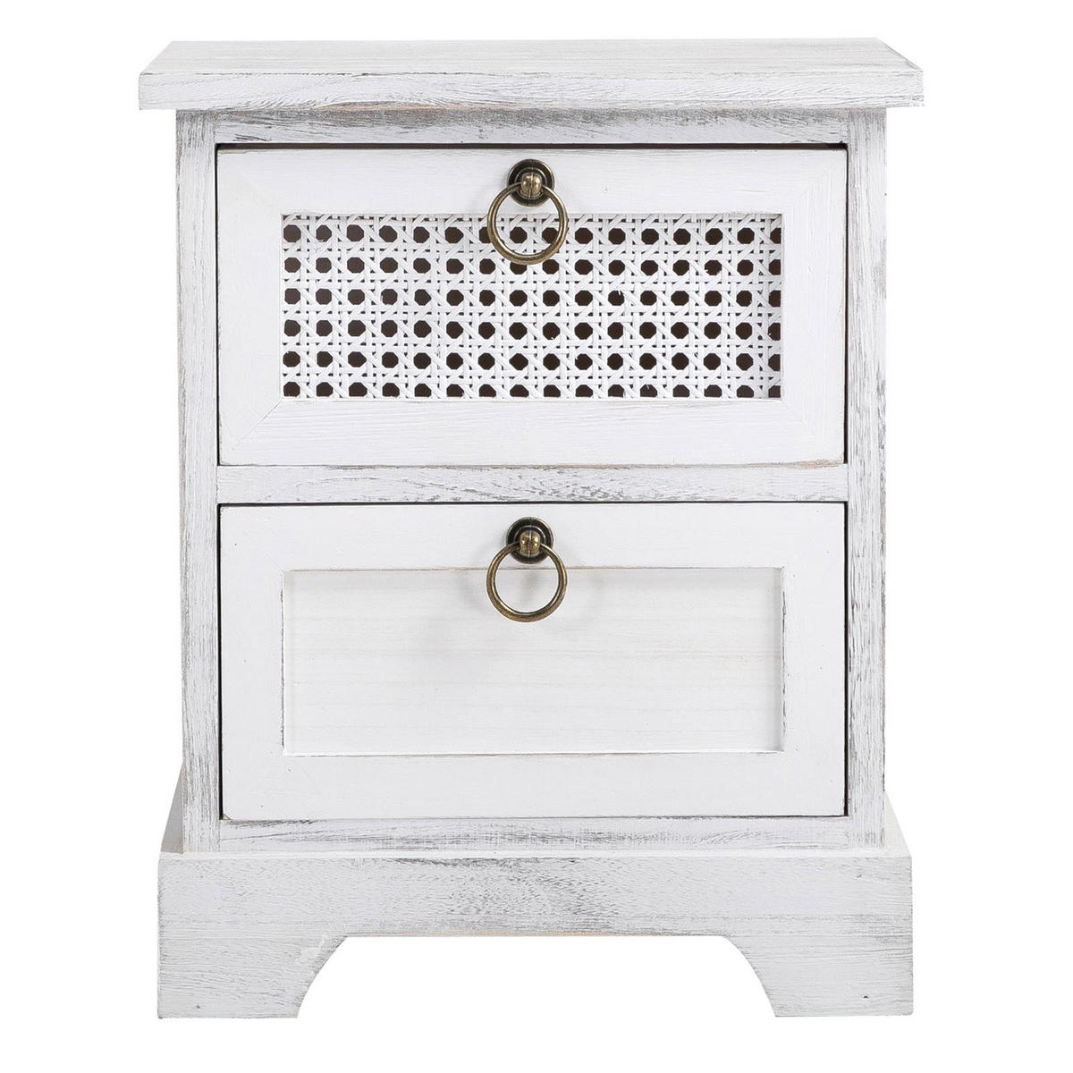 NACHTTISCH IRMA - Weiß, Holz (35/43/29cm) - CARO-Möbel