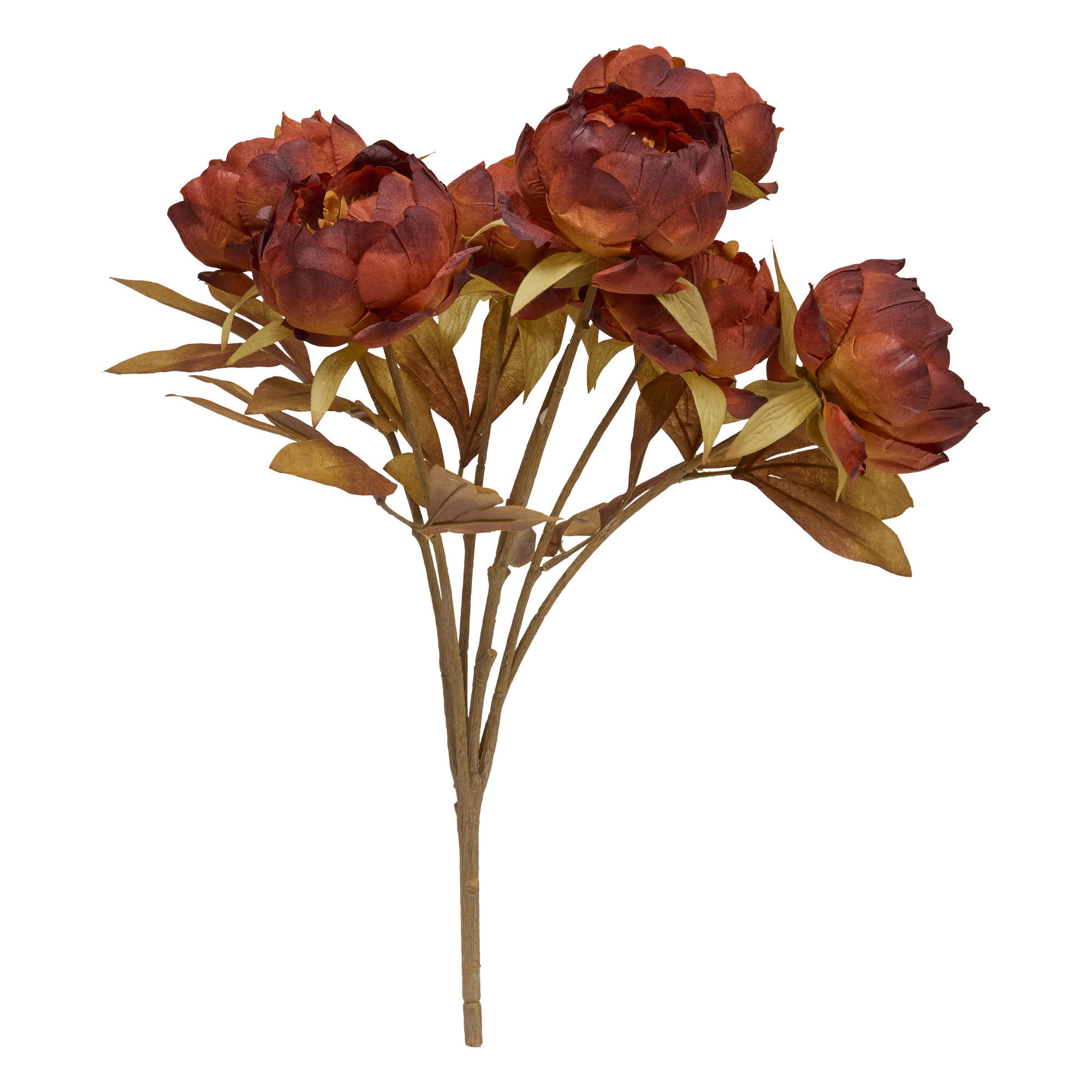 KUNSTBLUMENSTRAUSS 5 Pfingstrosen Fria 40/25/53 cm - Rosa, Textil (53cm) - Atmosphera Createur d´interieur