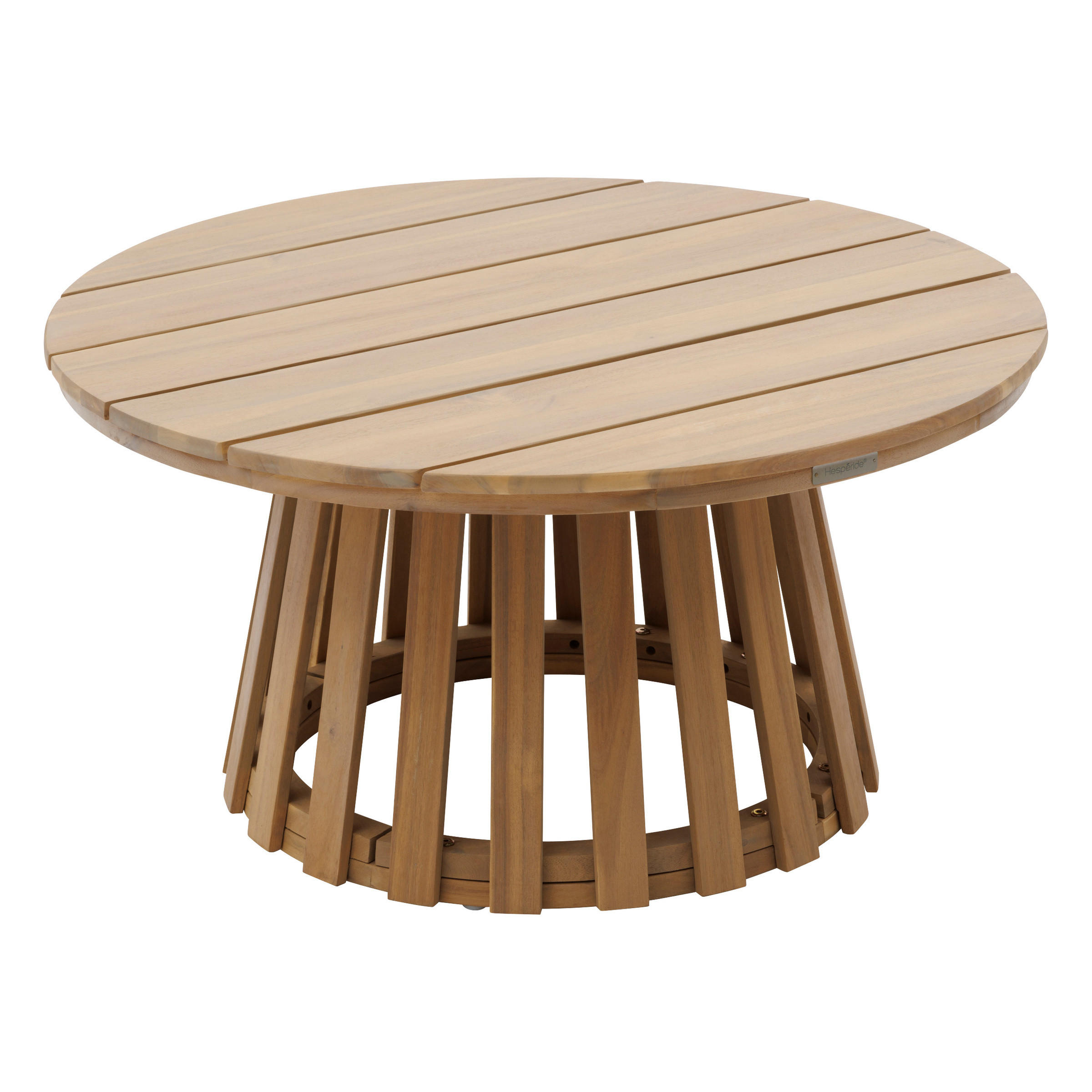 GARTENTISCH Akazienholz Ø 80 cm Osuna - Braun, Holz (80/80/40cm)