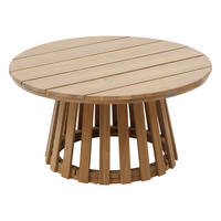 GARTENTISCH Akazienholz Ø 80 cm Osuna - Braun, Holz (80/80/40cm)