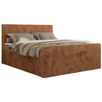 BOXBETT TILIANO DUO 140/200 - Orange Cord - H3 - Orange, Textil (140/200cm) - MKS