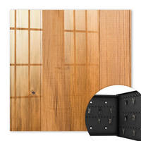 SCHLÜSSELBOX Schwarz 30x30 cm- Türöffnung nach rechts - Holzstruktur - Braun, Metall (30/30/5cm) - TULUP