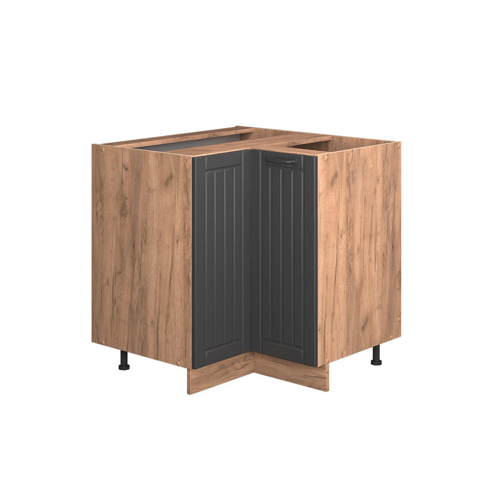 Honigeiche/Dunkelgrau, Holzwerkstoff (80.5/82/60cm) - Vicco