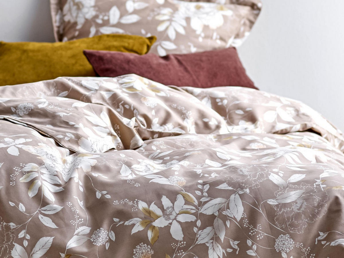 BETTWÄSCHE Garden Bloom beige 135/200 cm Baumwolle - Beige, Textil (135/200cm) - Södahl