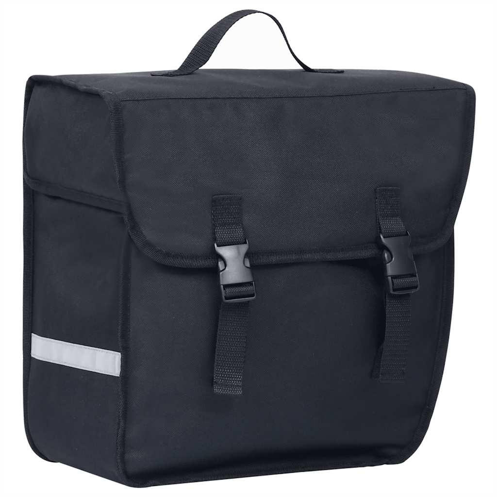 FAHRRADTASCHE Für Gepäckträger Wasserdicht 21 L Schwarz - Schwarz, Textil (18/30/38cm) - vidaXL