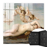 SCHLÜSSELBOX Schwarz 30x30 cm- Türöffnung nach rechts - Die Geburt der Venus von Alexander Cabanel - Beige, Metall (30/30/5cm) - TULUP