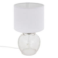 TISCHLAMPE Glas Teve 30 cm - Weiß, Glas (16.5/16.5/30cm) - Atmosphera Createur d´interieur