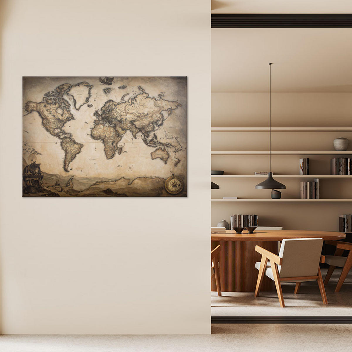 LEINWANDBILD Hobby und Bildung 60x40cm - Beige, Textil (60/40cm) - Feeby