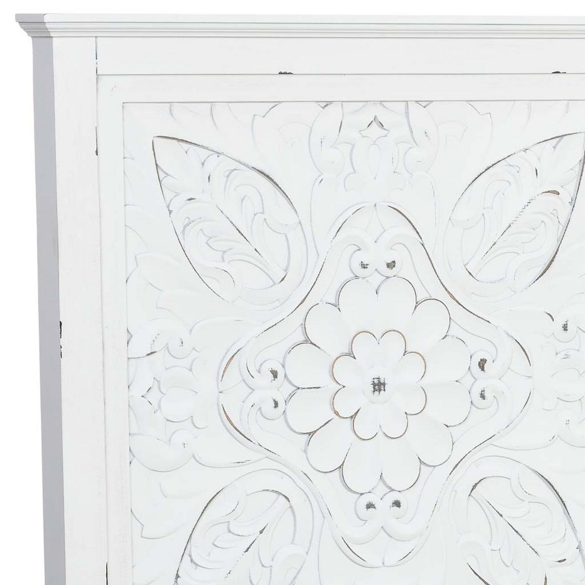 KOPFTEIL aus Holz, grau, 150x7x130cm - Weiß, Holz (150/130/7cm) - Wanderlust