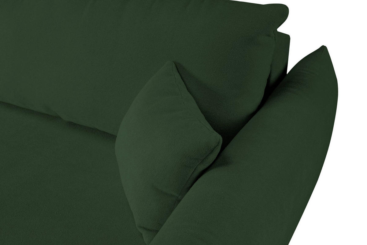 SOFA Hallora - Grün (Melody 08) - Grün, Holzwerkstoff (240/88/108cm) - Möblo