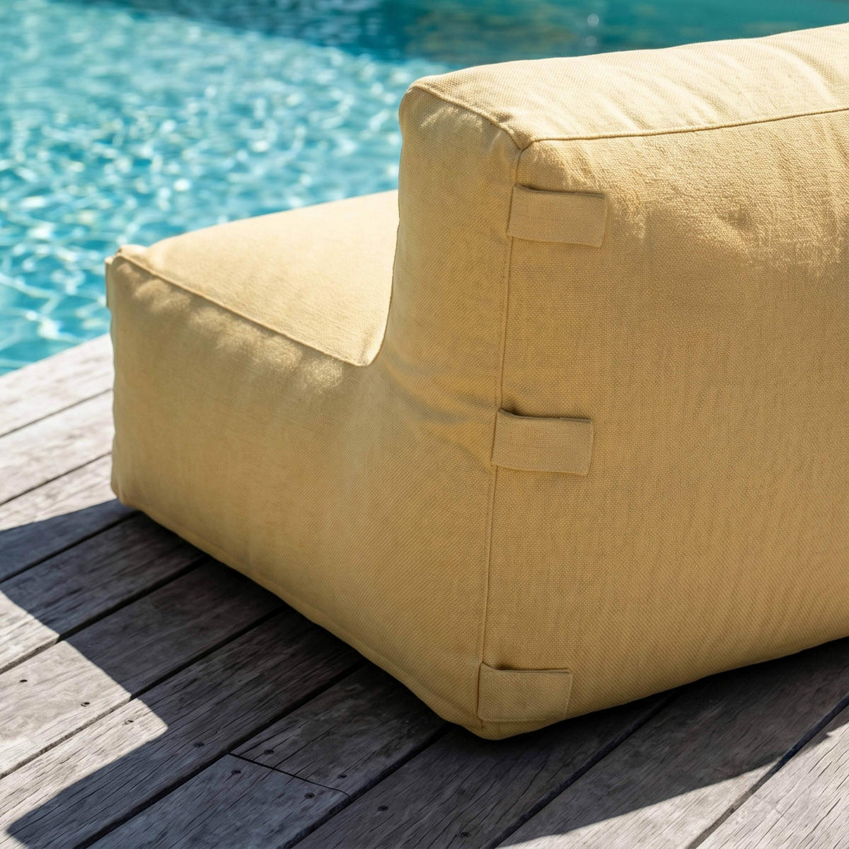 SESSEL, Hellgelb - Gelb, Textil (85/65/85cm) - Oviala