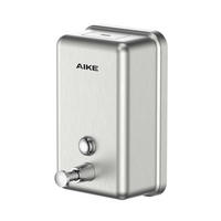 SEIFENSPENDER Edelstahl 1100 ml Wandmontage ohne Bohren gebürstet - Silberfarben, Metall (12.5/20.5/12.7cm)