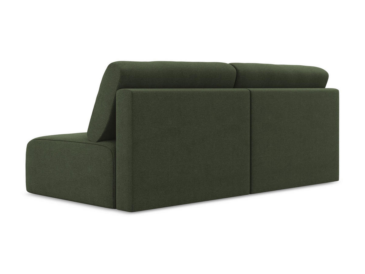 3-SITZER SOFA mit Schlaffunktion Strukturstoff Stoff Grün - Blau/Schwarz, Kunststoff/Textil (216/79/102cm) - Makamii