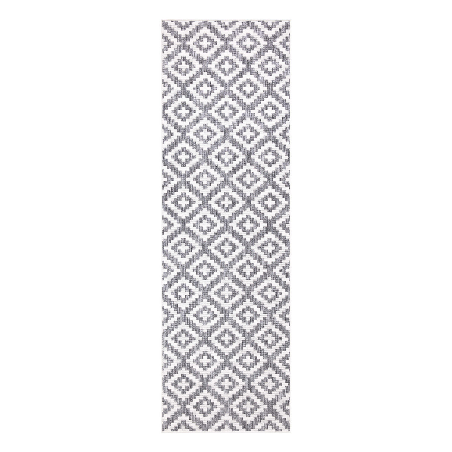 OUTDOOR-TEPPICH Sun 461 Grau 80x250 cm - Grau, Textil (80/250cm) - carpet city