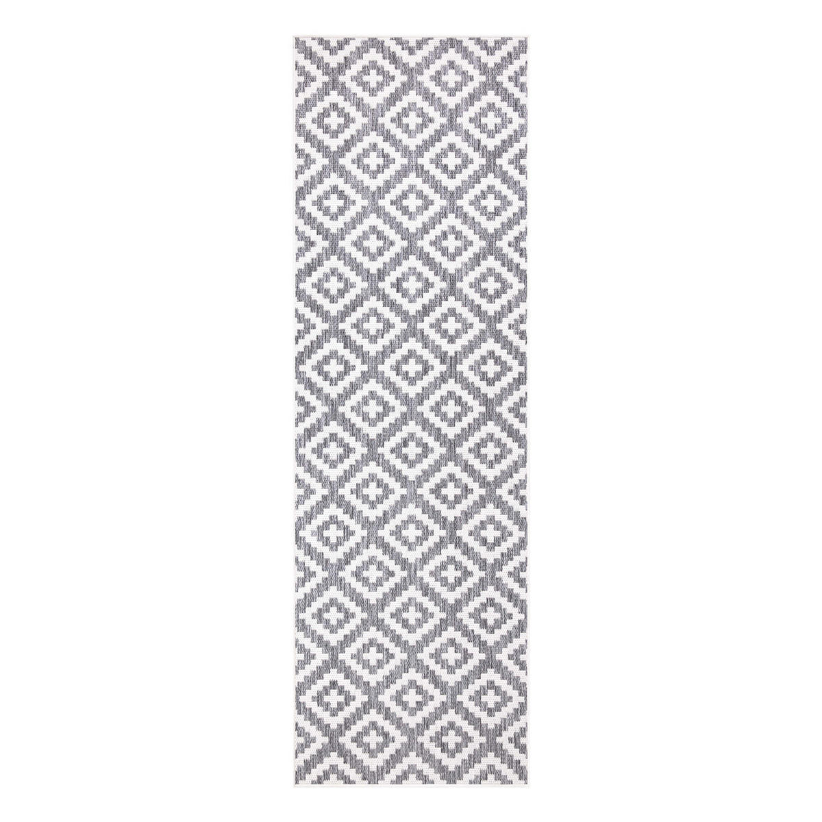 OUTDOOR-TEPPICH Sun 461 Grau 80x250 cm - Grau, Textil (80/250cm) - carpet city