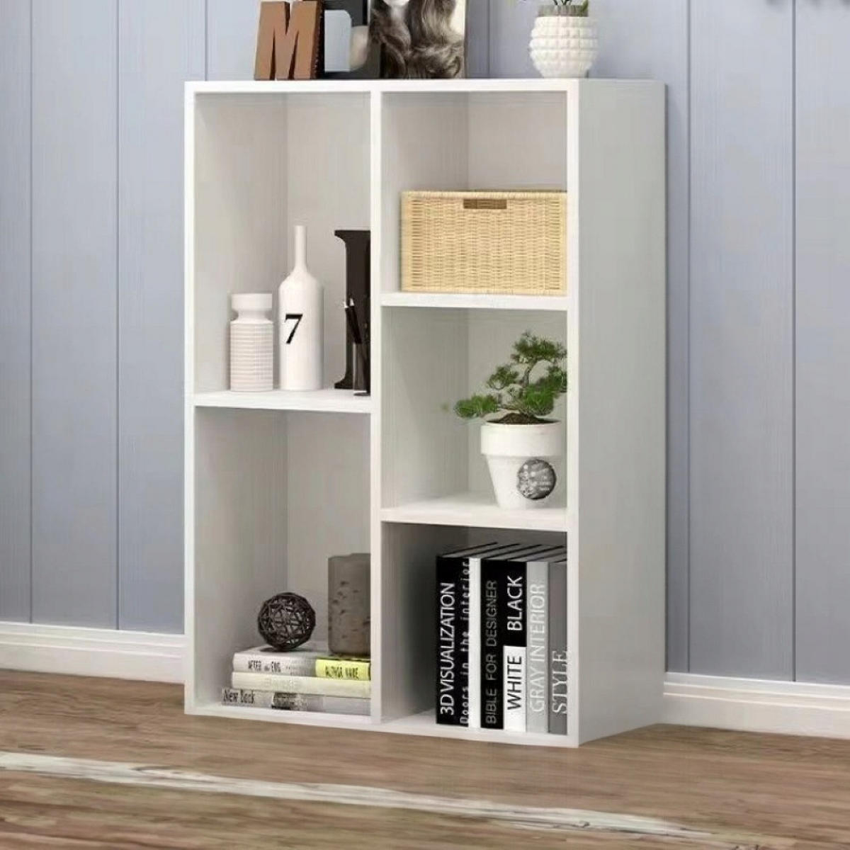 BÜCHERREGAL, Weiß, 50/80/24 cm - Weiß, Holzwerkstoff (50/80/24cm)