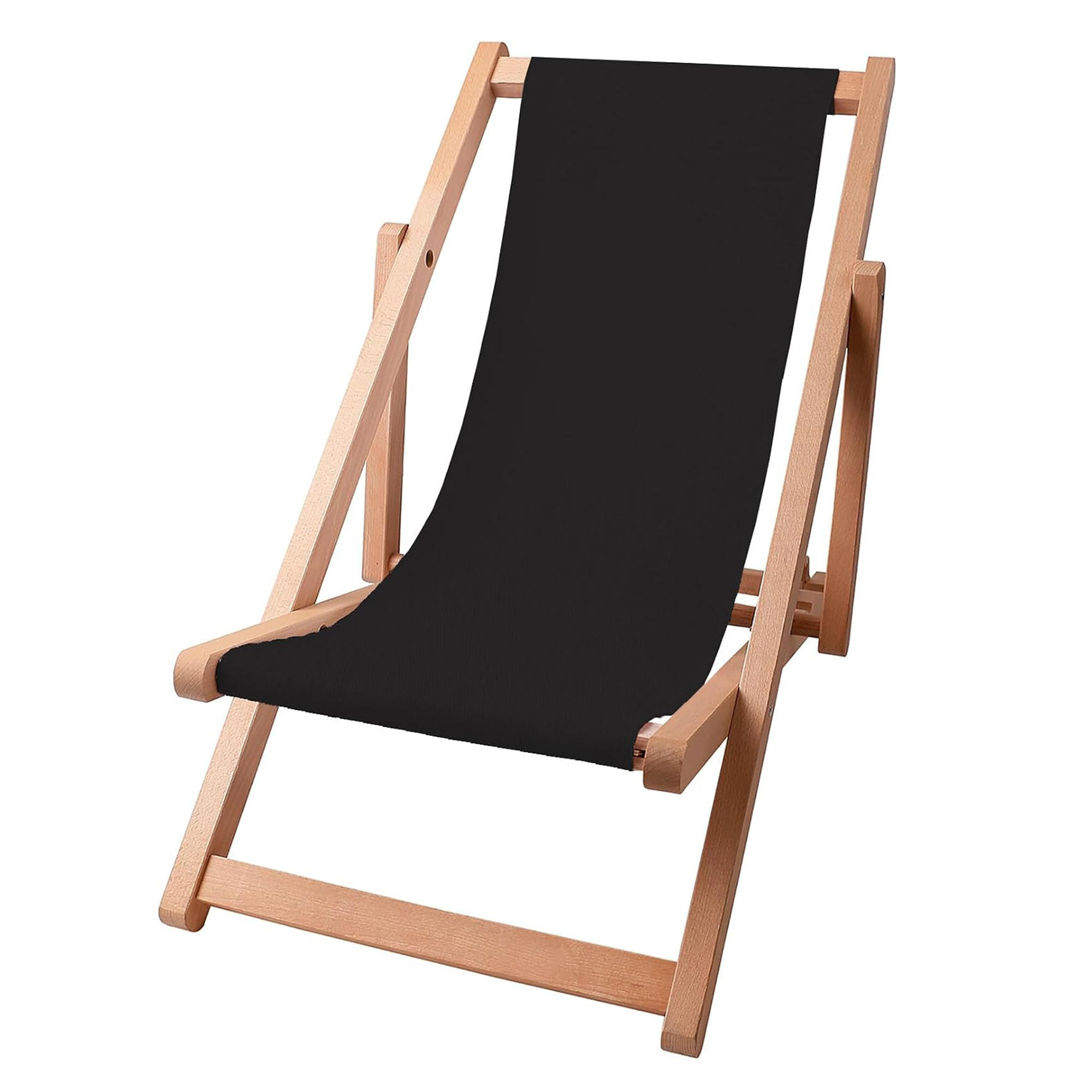 Dreamroots Liegestuhl Schwarz 36x59x90 cm