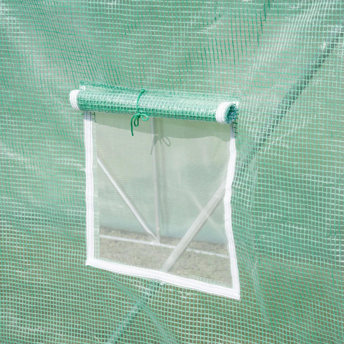 GEWÄCHSHAUS 6x3x2 m Folie grün - Grün, Metall (590/200/300cm) - Fortuna Lai