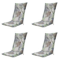 GARTENSTUHLKISSEN Grafi 123/50 cm 4er-Set - Greige/Hellgrün, Textil (50/7/123cm) - Madison