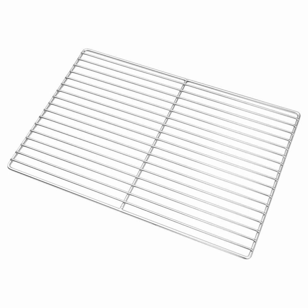 GRILLROST Silber 47/32,5 Cm Edelstahl - Silberfarben, Metall (32.5/47cm) - vidaXL
