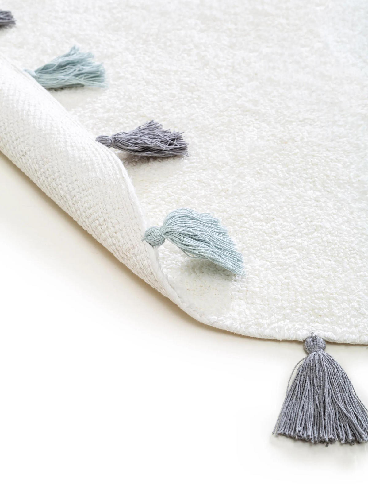 KINDERTEPPICH waschbar Malu Blau ø 80 cm rund - Blau, Textil (80/80cm) - Lytte