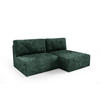 ECKSOFA Natalia Xs - Grün, Holzwerkstoff/Textil (210/149cm) - Fun Möbel