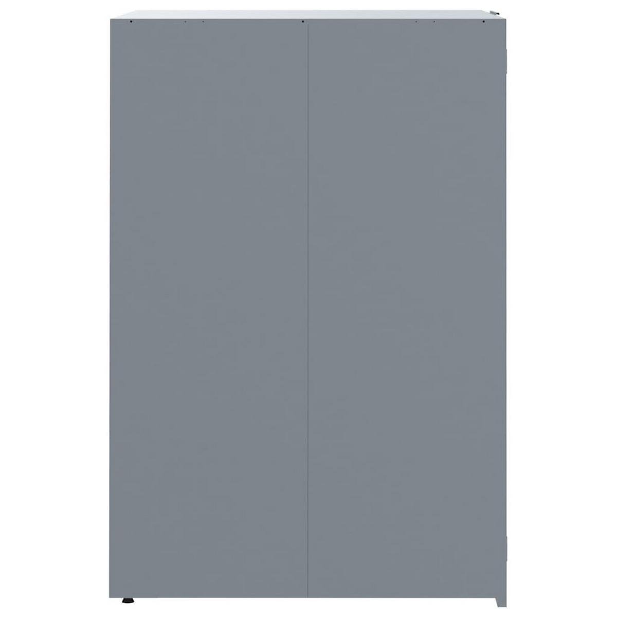 MÜLLTONNENBOX Gorilo für 1 Tonne Grau 69x79x117 cm - Grau, Metall (69/117/79cm) - DELUKE