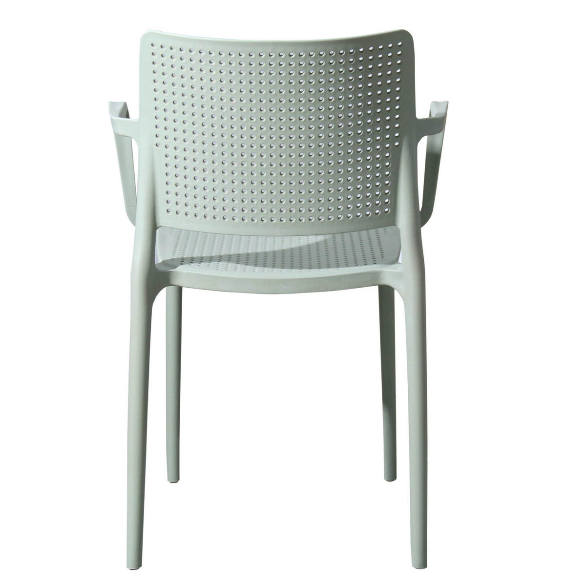 GARTENSTÜHLE 4-tlg., Salbeigrün - Hellgrün, Textil (42/80/55cm) - Oviala