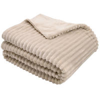 KUSCHELDECKE, 150 x 200 cm, 100% Polyester, Beige - Beige, Textil (150/200cm)
