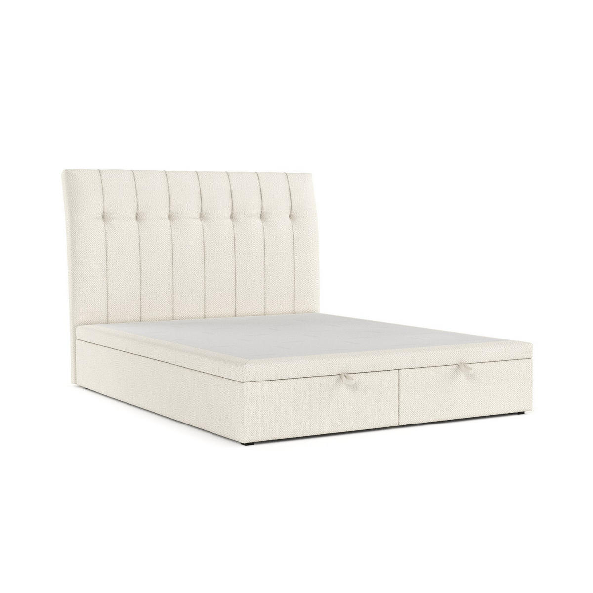 POLSTERBETT Kelsea mit Stauraum 120/200 cm Hellbeige im Alta Stoff - Sandfarben/Schwarz, Holz/Holzwerkstoff (120/200cm) - AltaBeds