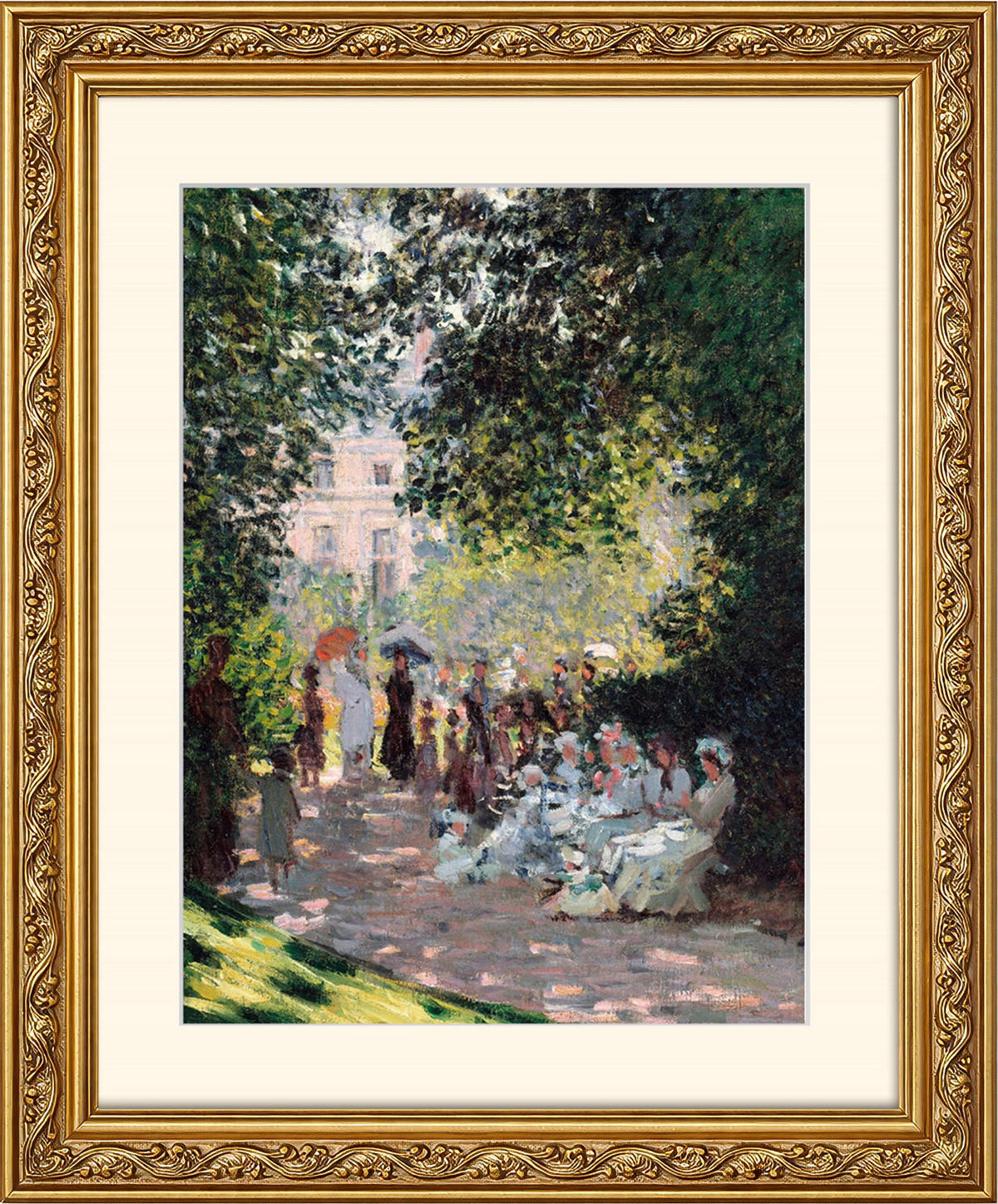 BILD gerahmt 53x63 cm Claude Monet "The Parc Monceau" - Beige, Holz (53/63cm) - artissimo