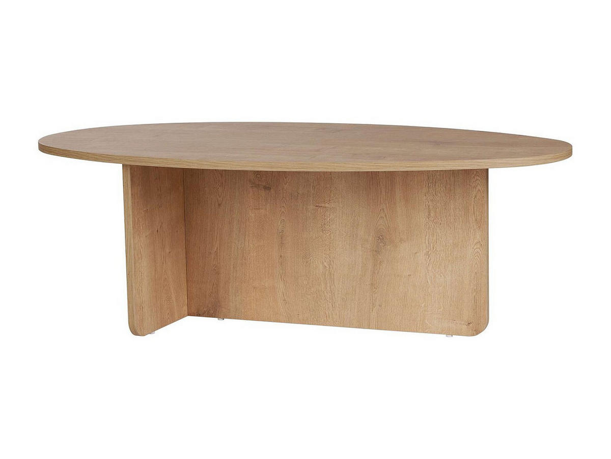 COUCHTISCH - 120 cm x 65 cm - Holz, Platte - Naturfarben Hell ISENORA - Naturfarben, Holz (65/120/40cm) - Vente-Unique