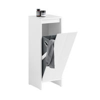 WÄSCHESCHRANK Weiß - Weiß, Holzwerkstoff (30/87/30cm) - SoBuy