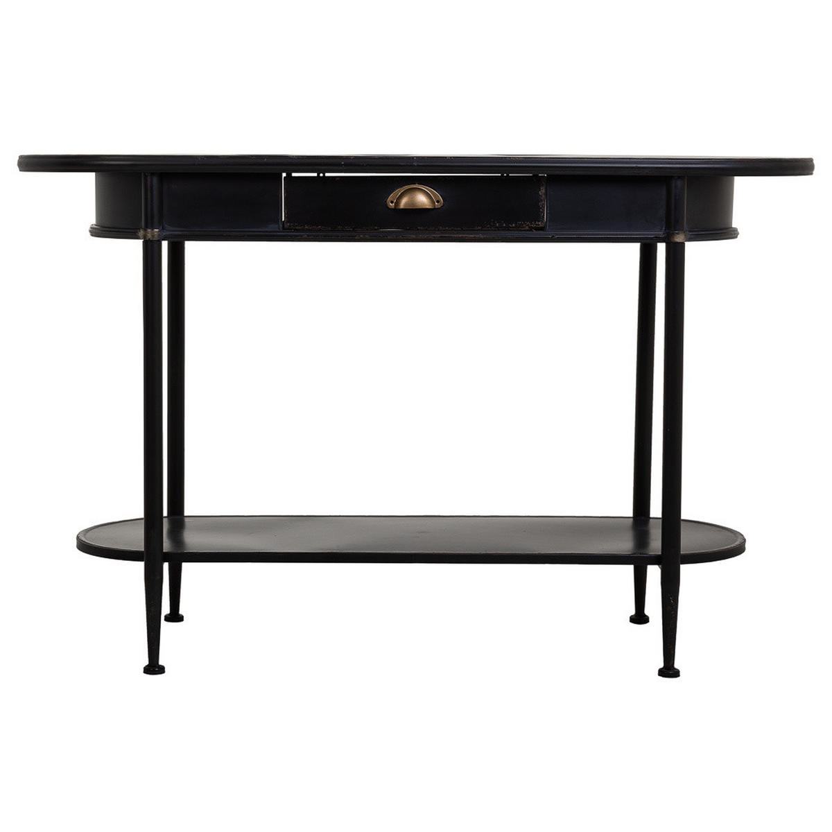 KONSOLE aus Metall 120x41x75 cm - Schwarz, Metall (41/120/75cm) - Wanderlust