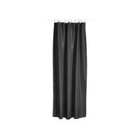 DUSCHVORHANG Lux schwarz 180x200 cm - Schwarz, Textil (200/180cm) - Zone Denmark
